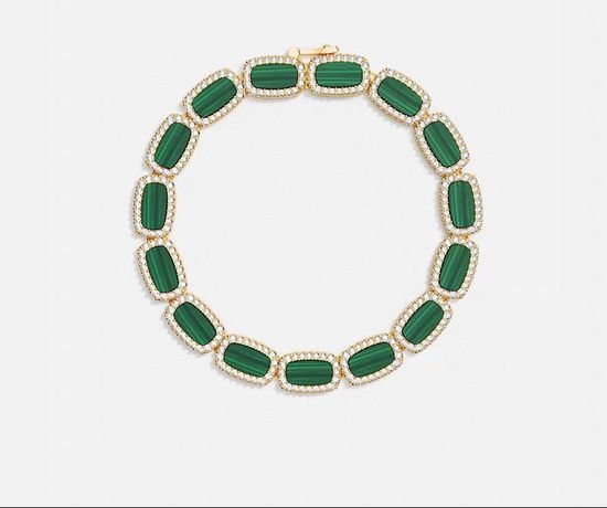 Apm monaco Malachite Bracelet Golden Elegant Jewelry