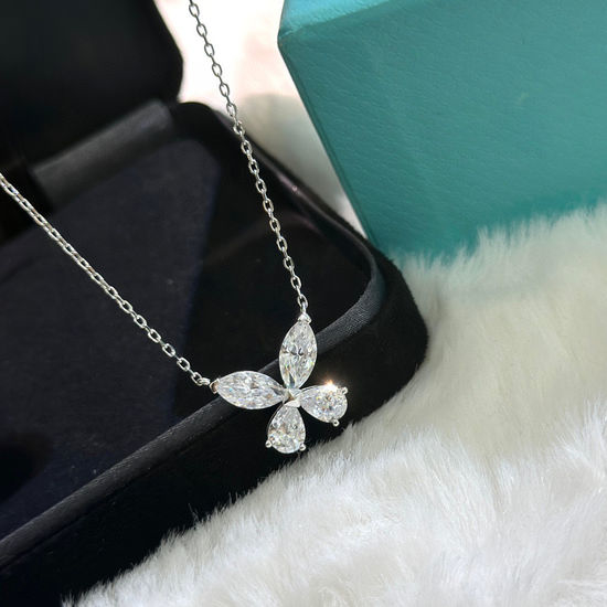 Graff Marquise Cut Butterfly Zircon Pendant Necklace