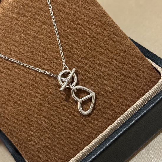 Hermes Heart Pendant Necklace