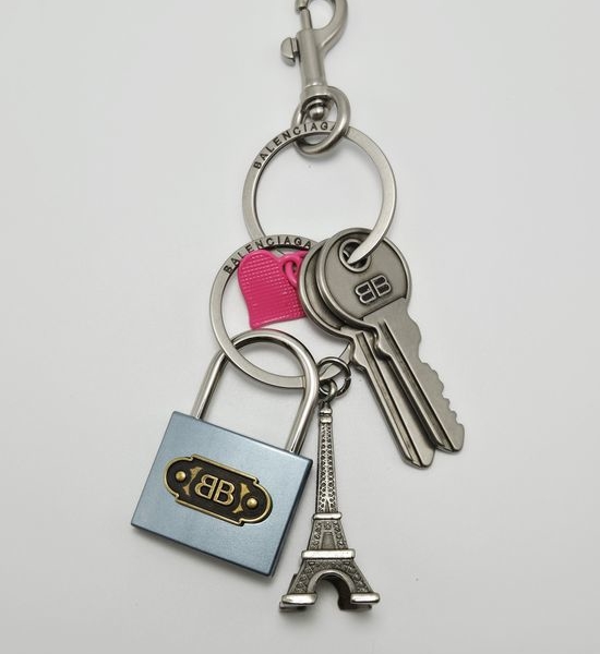 Balenciaga Minimalist Metal Key Chain