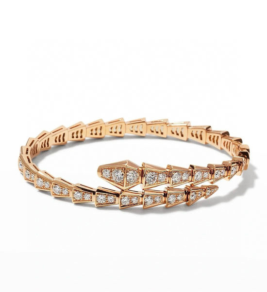 Bvlgari Diamond Inlaid Snake Bracelet