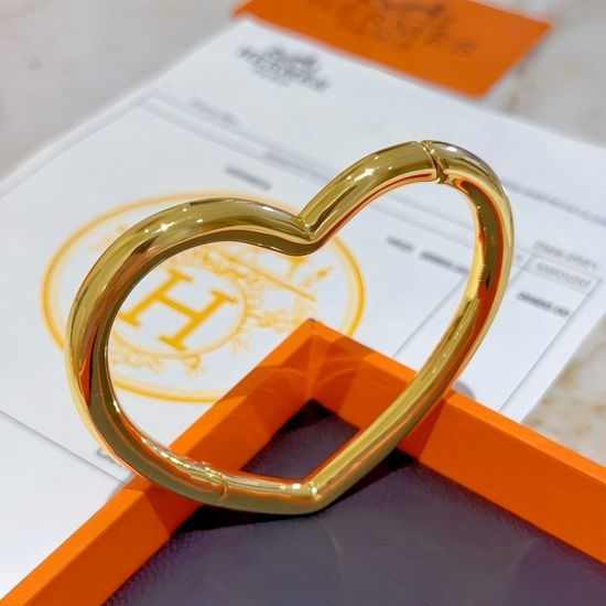 Hermes Premium Gold Plated Bangle Bracelet