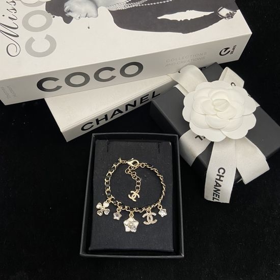 Chanel Star and Heart Braided Bracelet