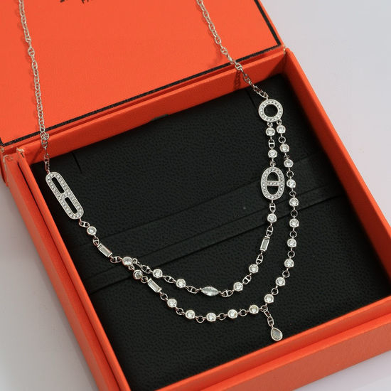 Hermes Pig Nose Shape Pendant Necklace