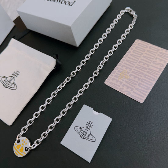 Vivienne Westhood Classic Saturn Pendant Fashion Necklace