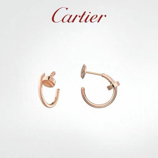 Cartier Nail Shape Couple Style Stud Earrings