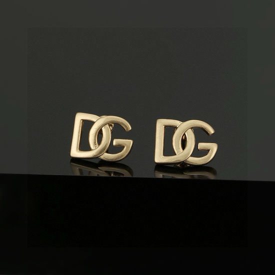 Dolce & Gabbana Gold-Plated Letter Dangle Earrings