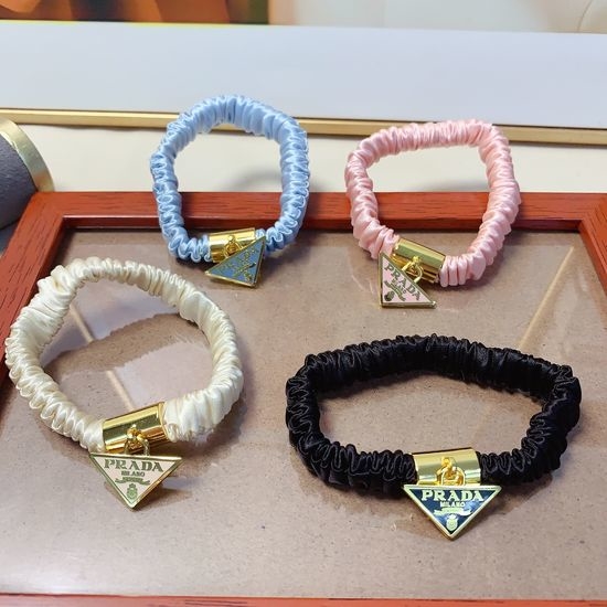 Prada Triangle Logo Hair Tie Accessory