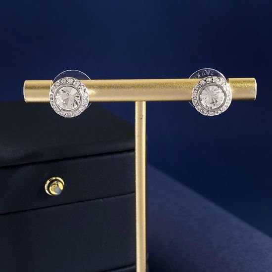 Swarovski Fashionable Full Diamond Round Earrings