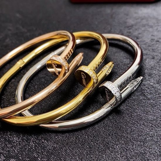 Cartier Micro Paved Nail Bangle Premium Jewelry