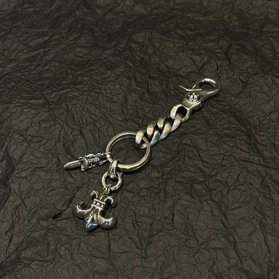 Chrome Hearts Vintage Sword Flower Keychain Pendant