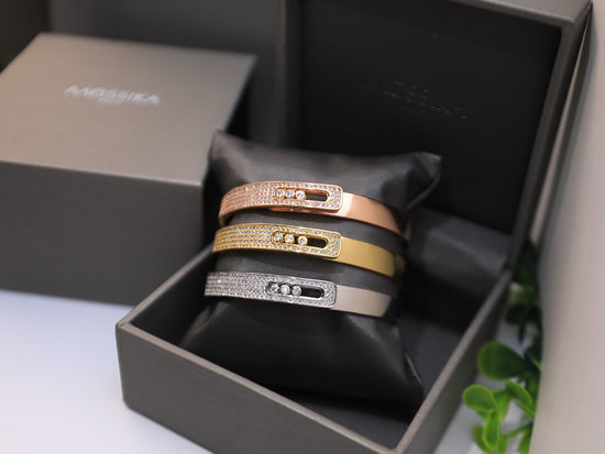 Messika Moving Diamond Bangle Unique Design Jewelry