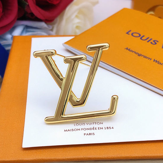 Louis Vuitton LV Premium Brass Material Brooch