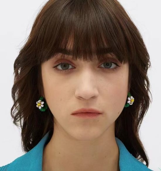 Bottega Veneta BV Textured Metal Stud Earrings