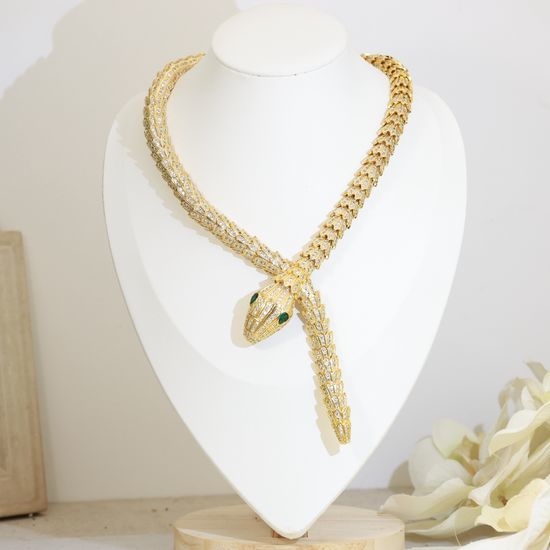 Bvlgari Double Circle Snake Necklace