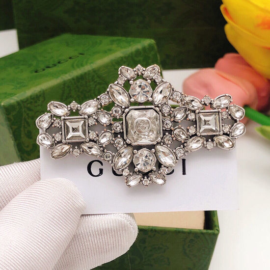 Gucci Vintage Baroque Style Brooch Pin