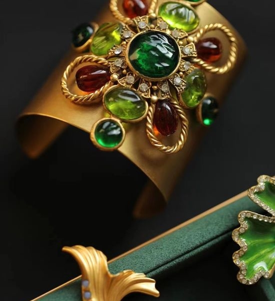 Chanel Byzantine Style Glass Bangle