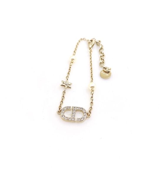 Christian Dior CD Full Diamond Bracelet Brass Material