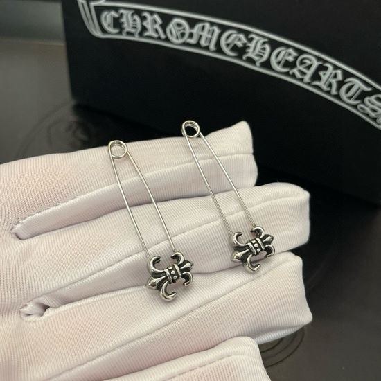 Chrome Hearts Vintage Silver Pin Stud Earrings