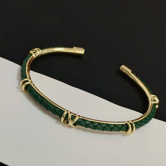 Cartier Green Diamond Inlaid Bangle