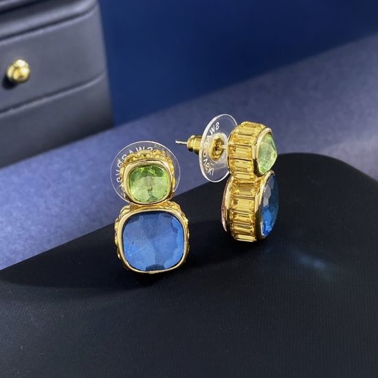 Swarovski Two-tone Reversible Crystal Stud Earrings
