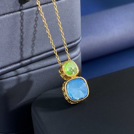 Swarovski Reversible Crystal Pendant Necklace