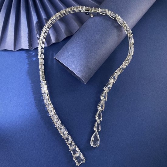 Swarovski Sparkling Rhinestone Open Clavicle Necklace