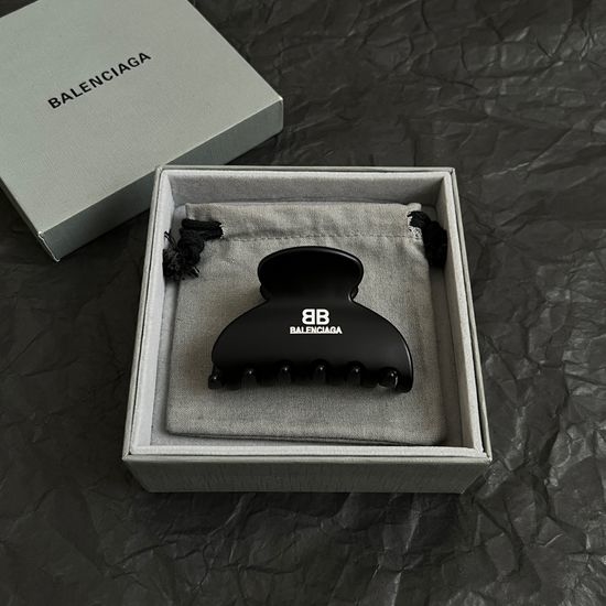 Balenciaga Hair Claw Clip Shiny Texture