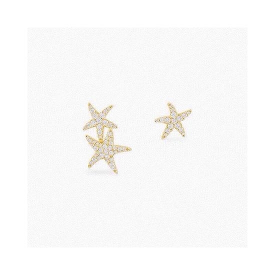 Apm monaco Tropical Starfish Asymmetrical Earrings