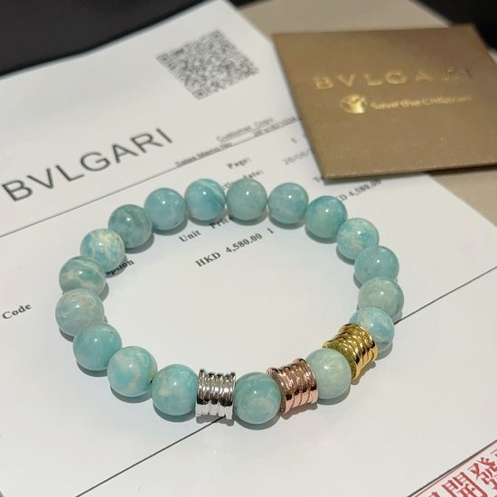 Bvlgari Natural Amazonite Elegant Bracelet