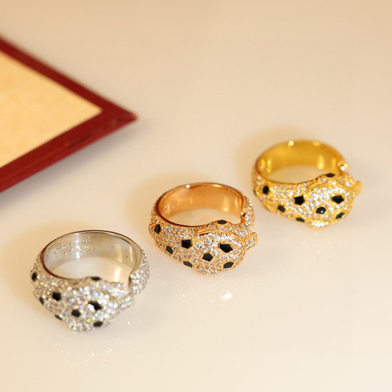 Cartier Inlaid Diamond Open Ring