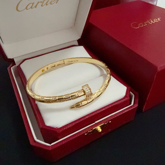 Cartier Diamond Inlaid Classic Fashion Bracelet