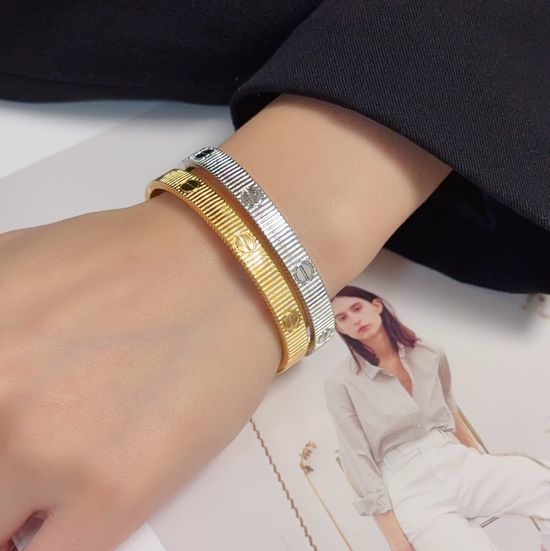 Cartier Narrow Plated Bangle Exquisite Elegant