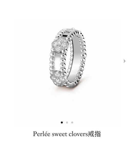 Van Cleef & Arpels VCA Narrow Full Diamond Gold Plated Ring