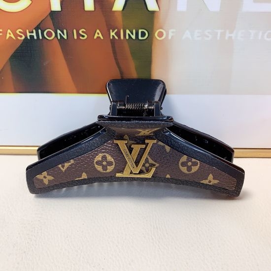 Louis Vuitton LV Classic Logo Hair Claw Clip