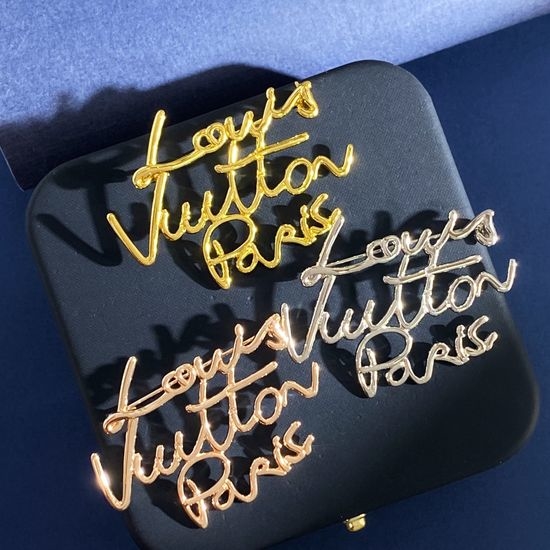 Louis Vuitton LV Artistic Letter Line Brooch