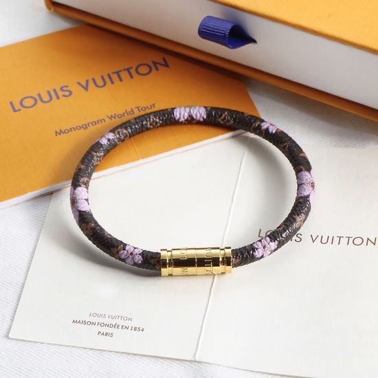 Louis Vuitton LV Vintage Pattern Bangle with Magnetic Clasp