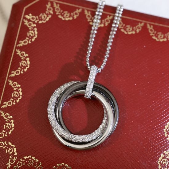 Cartier Interlocking Circles Pendant Necklace