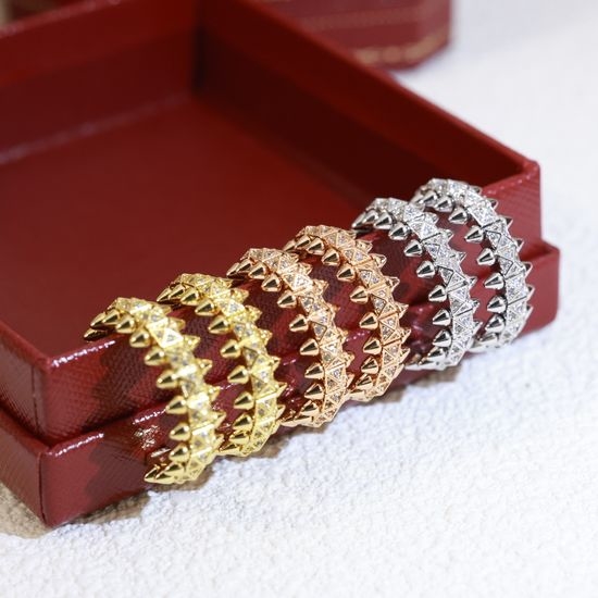 Cartier Movable Rivet Decorated Earrings