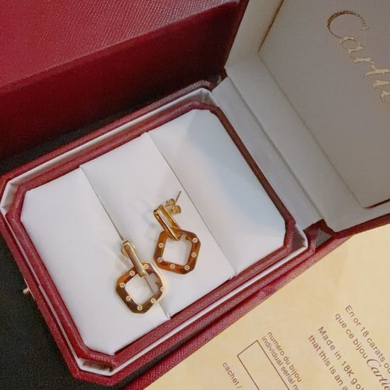 Cartier Classic Ring Design Jewelry Set Earrings