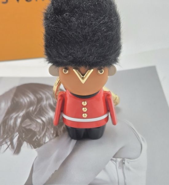 Louis Vuitton LV Guard Doll Keychain with Enamel Details