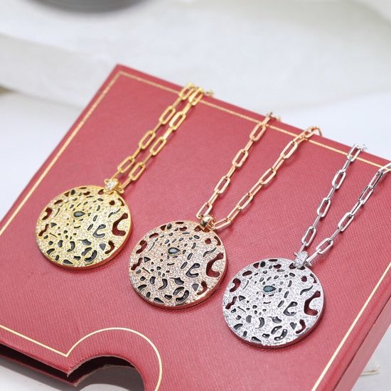 Cartier Leopard Pendant Necklace Adjustable Length
