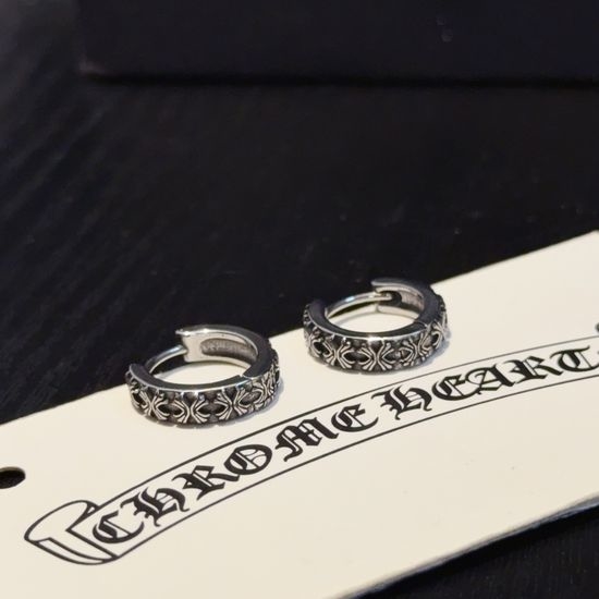Chrome Hearts Retro Punk Style Stud Earrings