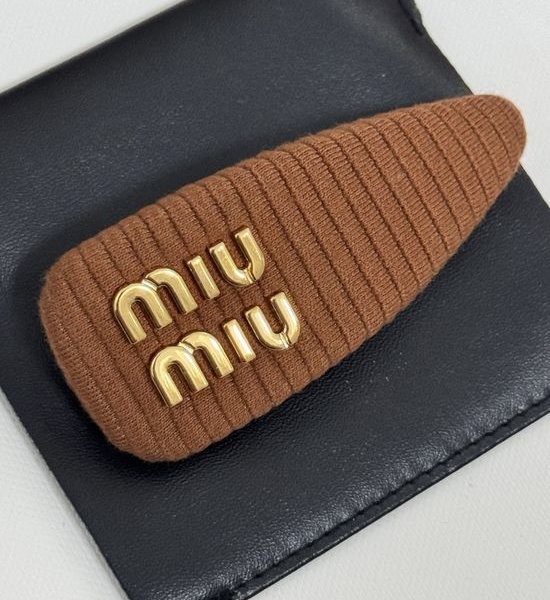 Miu Miu Brown Hair Clip