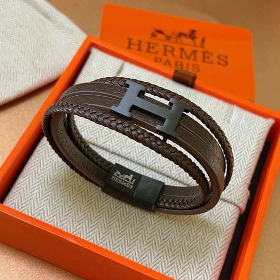 Hermes Handmade Leather Wrist Strap Bracelet