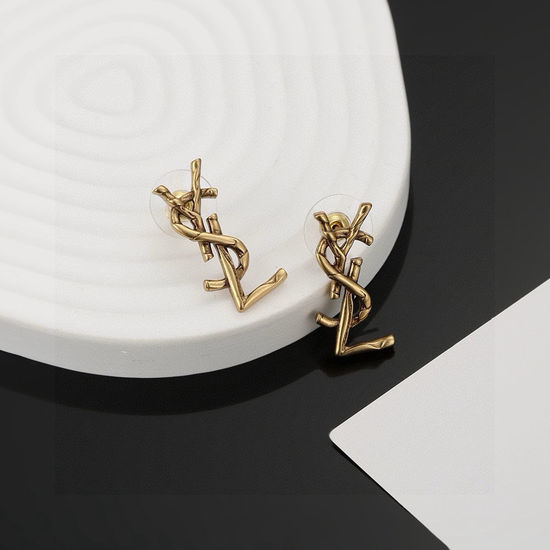 Yves Saint Laurent YSL Classic Elegant Stud Earrings