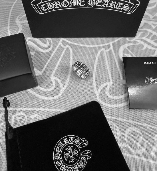 Chrome Hearts Double Layer Cross Flower Ring