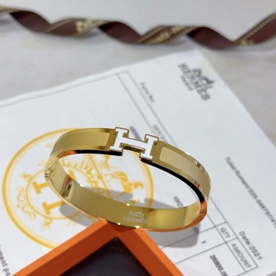 Hermes Premium Crafted Bangle Elegant Daily Jewelry