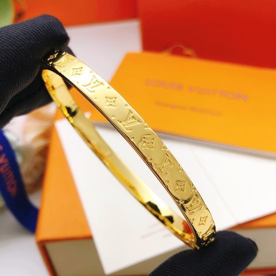 Louis Vuitton LV LV Brass Bangle Bracelet