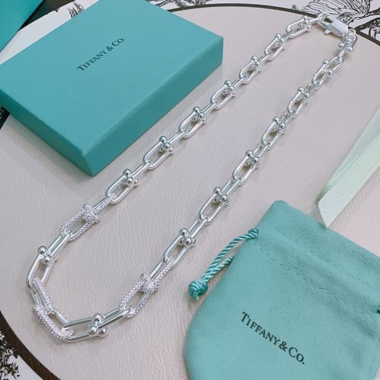 Tiffany & Co. Pink Diamond Retro Style Necklace